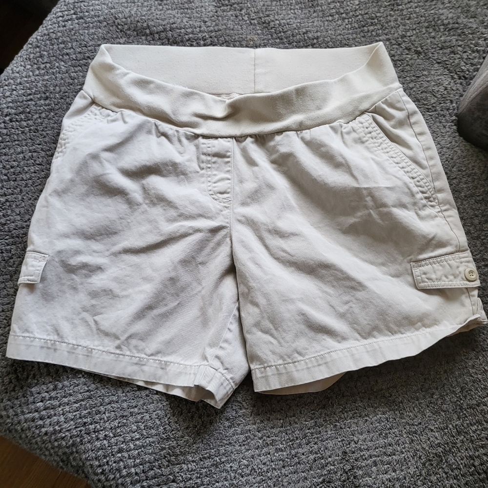 Duo Maternity Khaki Shorts